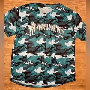 Seattle Mariners. Unisex. Turquoise Camp. Light weight baseball jersey. XXL.